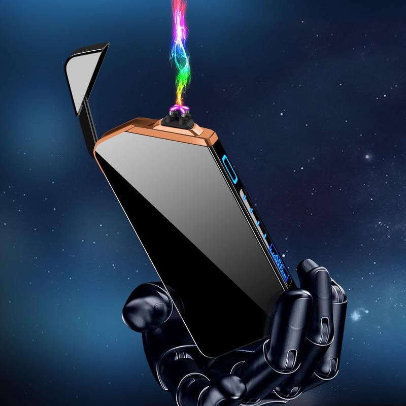 Electric plasma lighter featuring a USB rechargeable design, compact size for portability, and flameless safety technology for a reliable and eco-friendly ignition solution. 4