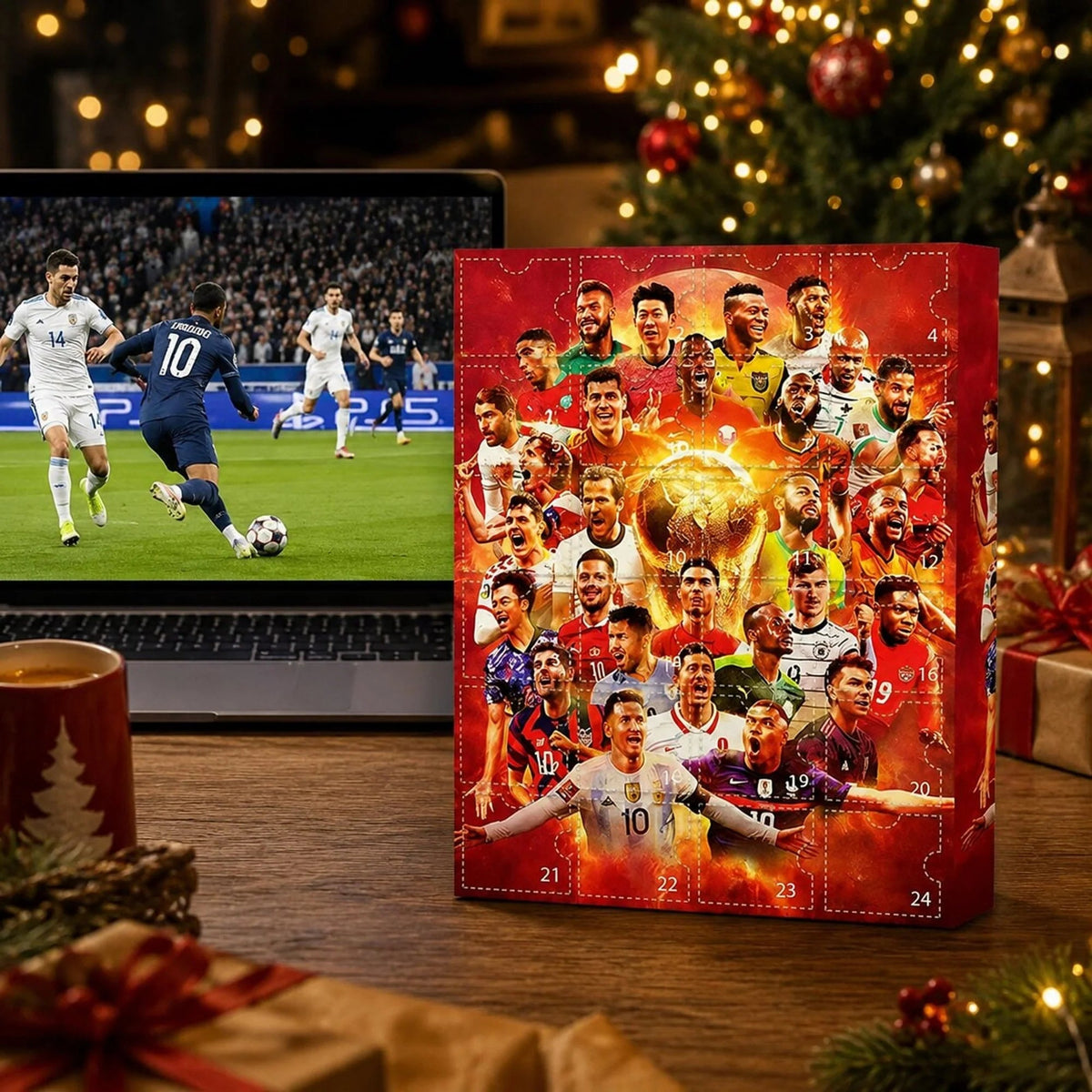 Football Advent Calendar 2026 featuring 24 exciting football-themed surprises for kids, designed to build anticipation for the holiday season. 5