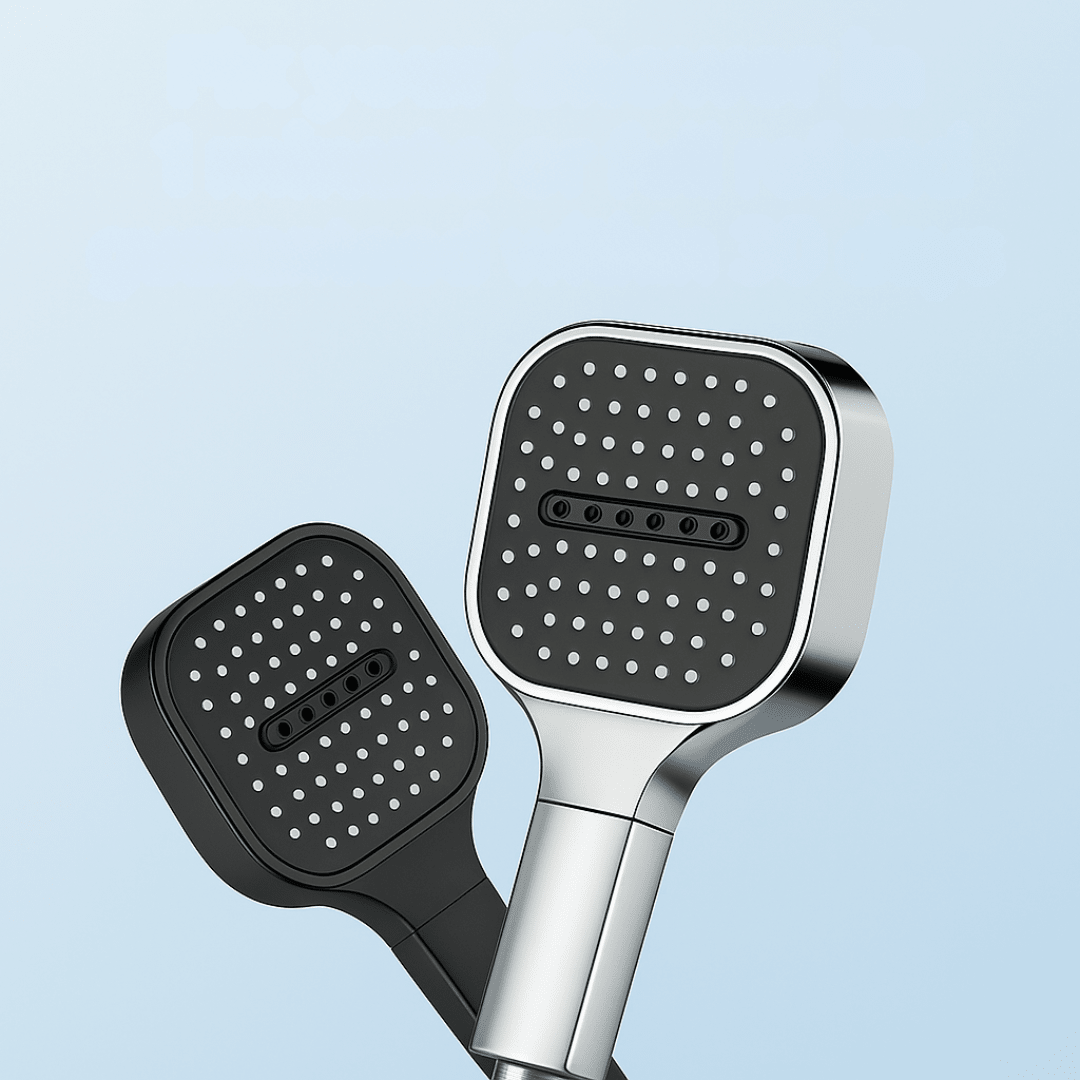 High Pressure Shower Head with Turbo-Boost Filtration System – Adjustable Rain and Jet Spray Modes