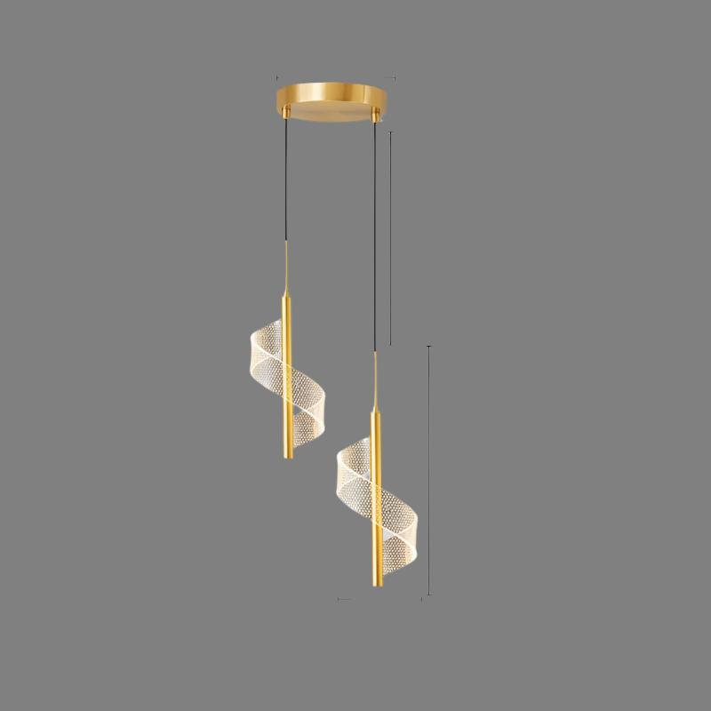 LED pendant lights featuring a modern minimalist design in black and gold, with adjustable height for versatile lighting solutions. 9