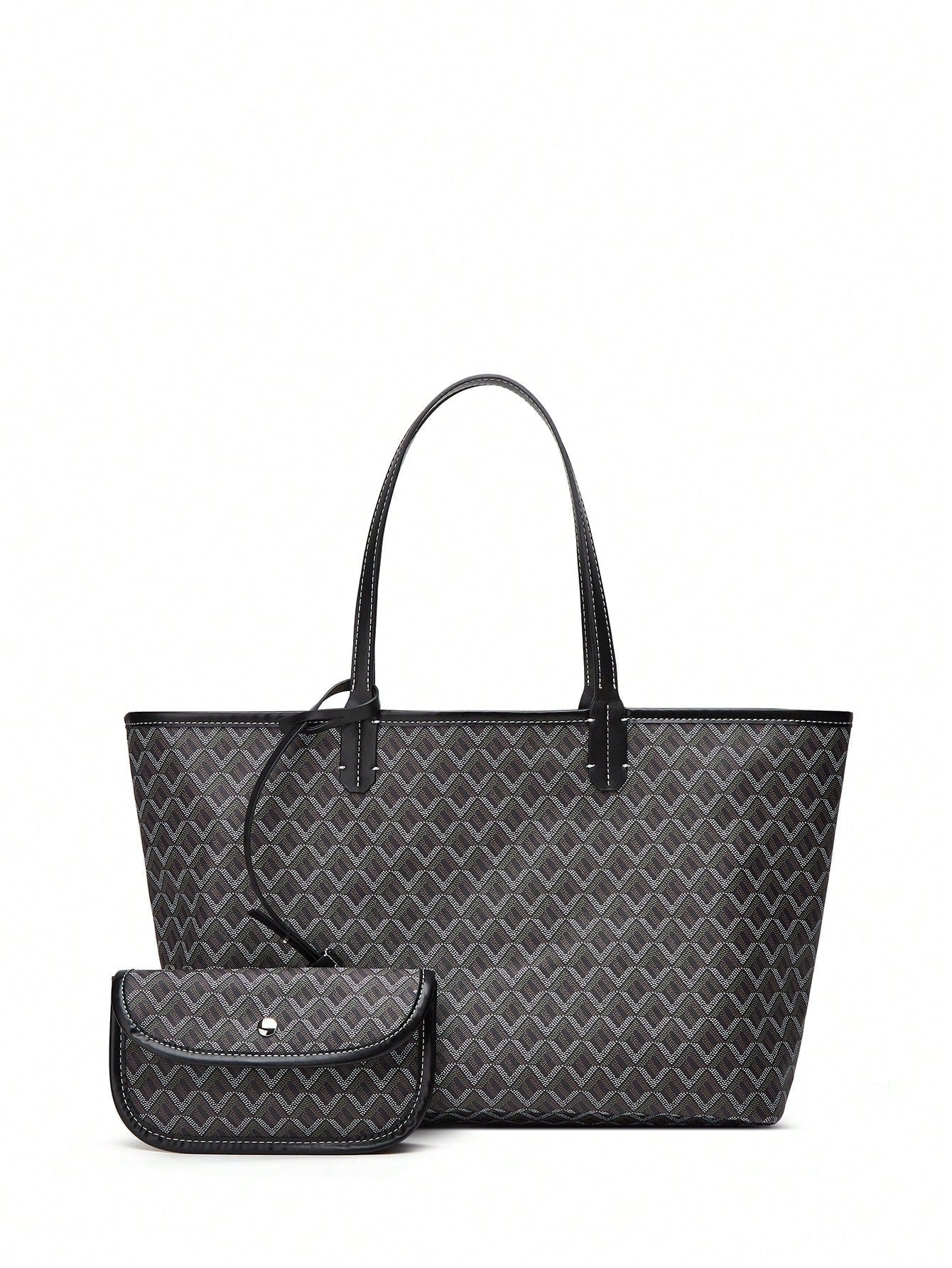 Lightweight PVC shoulder tote bag for women featuring a spacious design, sturdy handles, and a modern minimalist style, perfect for daily use and versatile outfits. 12
