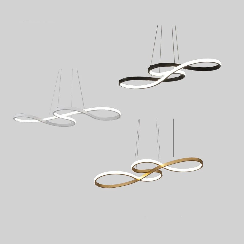 Modern black metal linear pendant light with adjustable cable, perfect for illuminating kitchens or living rooms. 5