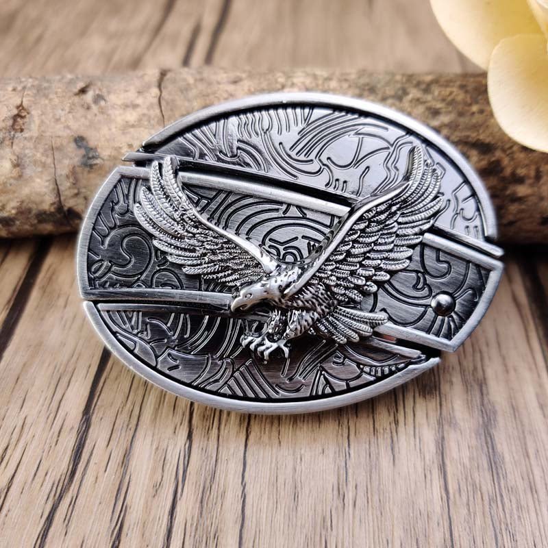 Metal Oval Belt Buckle with Hidden EDC Tool – Durable Zinc Alloy for 1.5 Inch Belts 29