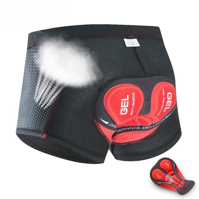 Motorcycle riding shorts featuring shock absorption technology and breathable fabric, designed for comfort during long rides. 4