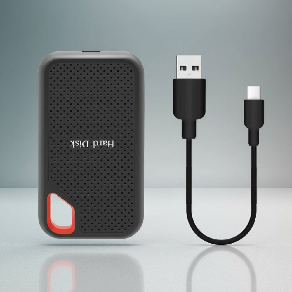 Portable External SSD Drive with High-Speed Type-C Interface, featuring a durable aluminum alloy design and offering up to 256TB of storage capacity. 8