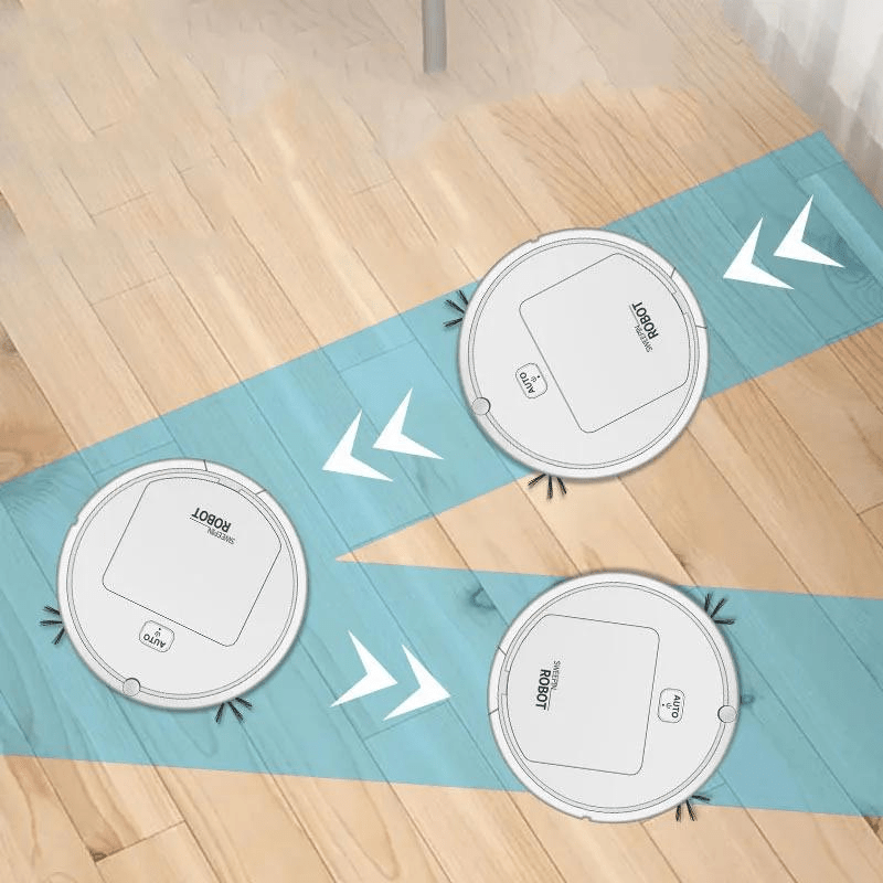 Robot vacuum and mop with 3-in-1 functionality, featuring a compact design for effortless cleaning on various surfaces. 7