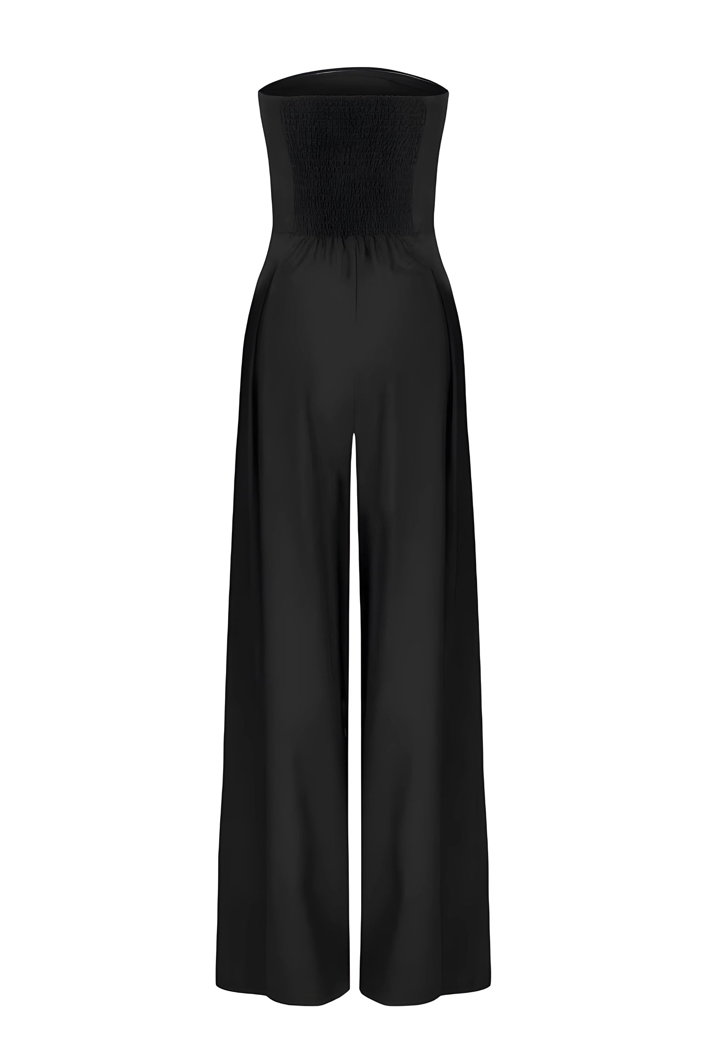Strapless jumpsuit featuring a corset design, perfect for elegant evening wear, crafted from high-quality fabric in a modern style. 8