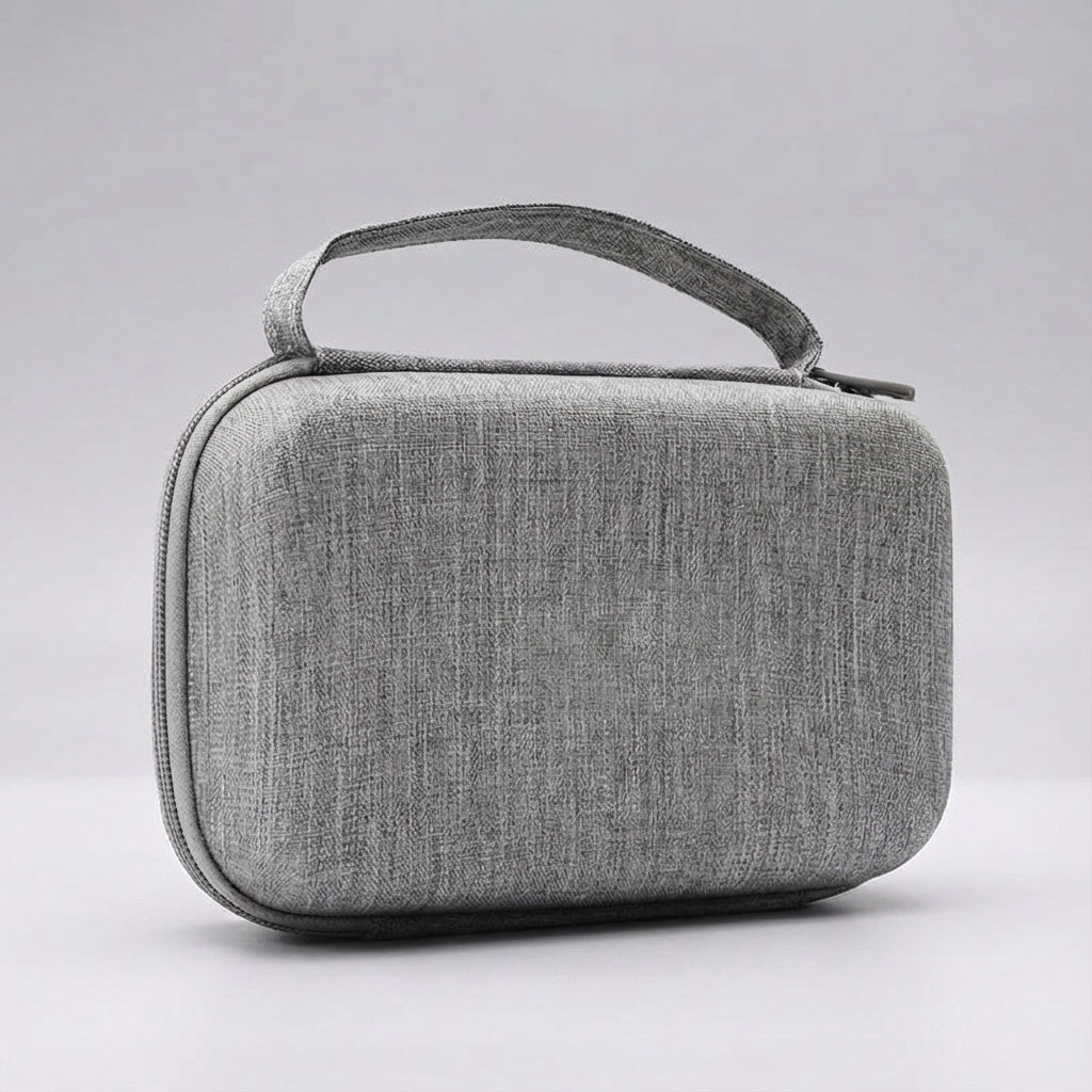 Compact travel organizer featuring multiple compartments and a water-resistant exterior, perfect for keeping your essentials organized and protected while on the go. 4