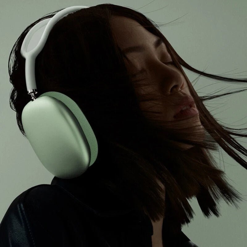 Wireless Bluetooth headphones featuring a comfortable fit with soft ear cushions, designed for all-day listening with an impressive 40-hour battery life. 3