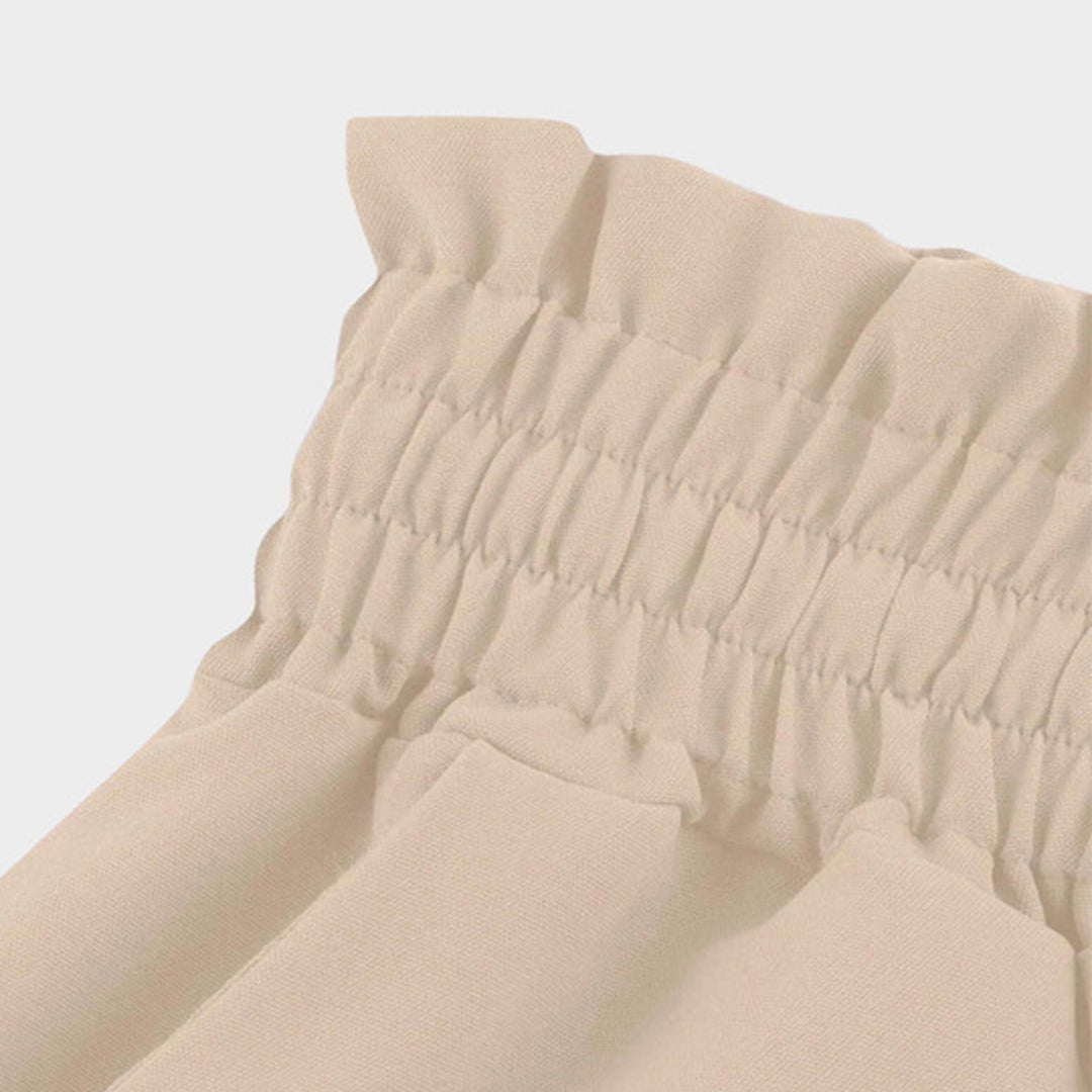 Women's wide leg pants featuring a high waist and drawstring tie, designed in a lightweight and breathable palazzo style, perfect for comfort and effortless elegance. 8