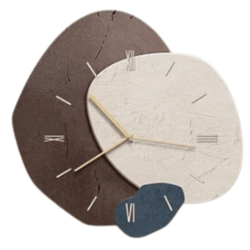 Wooden wall clock with a natural design, measuring 35 cm, featuring quiet operation for a serene environment, perfect for home decor. 7