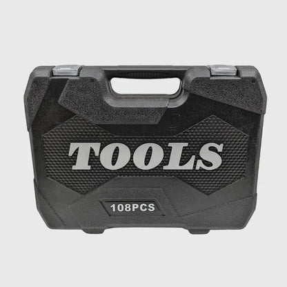 108-Piece Socket Tool Set with Chrome-Vanadium Steel – Comprehensive Deep Socket Wrench Kit with Ratchets and Extensions 3
