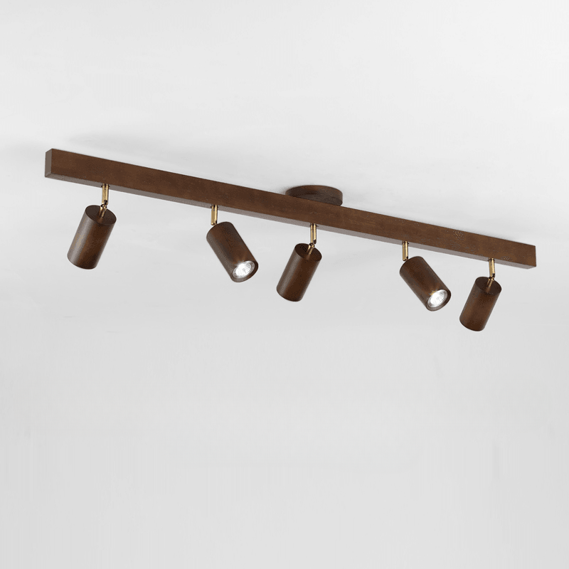 Minimalist Ceiling Lamp with Adjustable Light – Natural Wood Scandinavian Design – Ø30cm