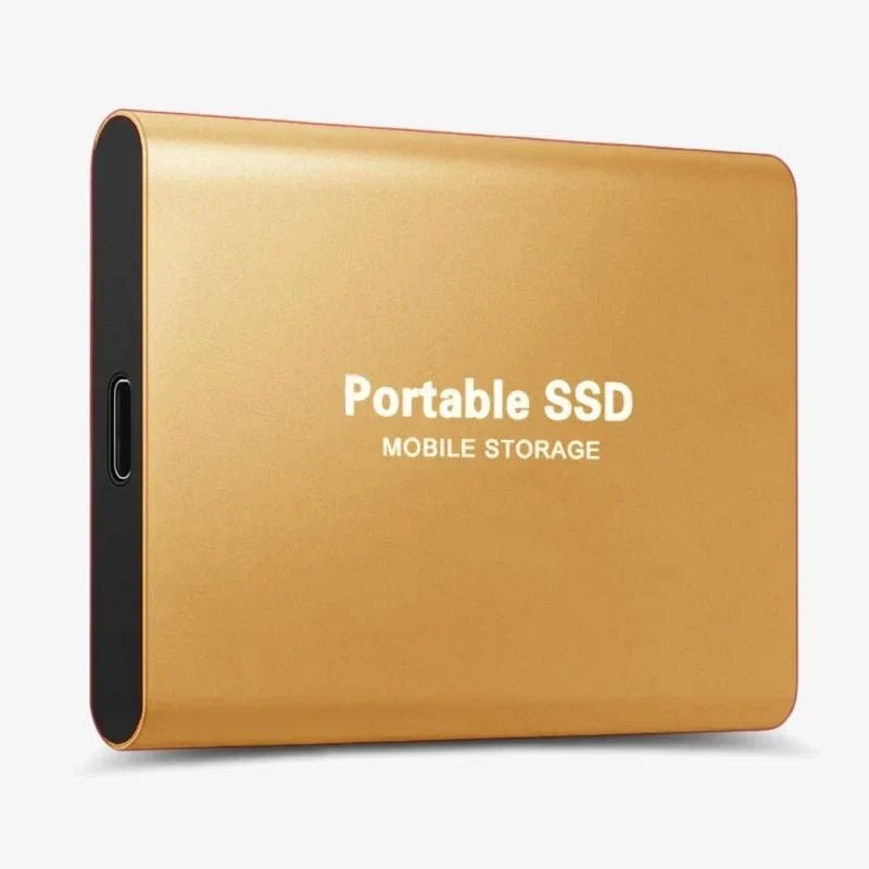 128GB External SSD with USB 3.1 for fast data transfer, featuring a portable plug-and-play design, ideal for storing and transferring files quickly 8