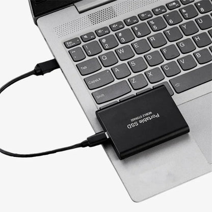 128GB External SSD with USB 3.1 for fast data transfer, featuring a portable plug-and-play design, ideal for storing and transferring files quickly 2
