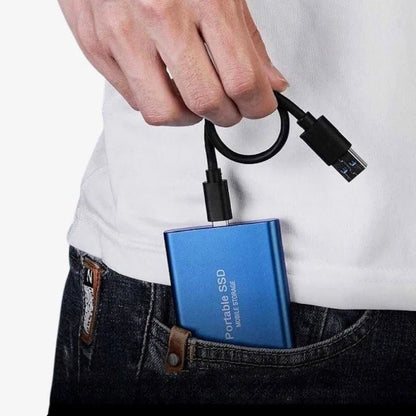 128GB External SSD with USB 3.1 for fast data transfer, featuring a portable plug-and-play design, ideal for storing and transferring files quickly 5