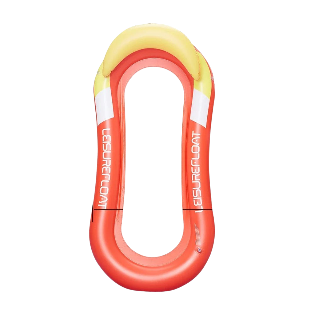 Inflatable Pool Float with Cooling Mesh and Pillow – Comfortable Water Hammock for Beach and Pool Relaxation