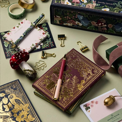 24-Day Stationery Advent Calendar featuring a charming woodland design in berry hues, crafted with eco-friendly packaging and includes reusable boxes for sustainable gifting. 6
