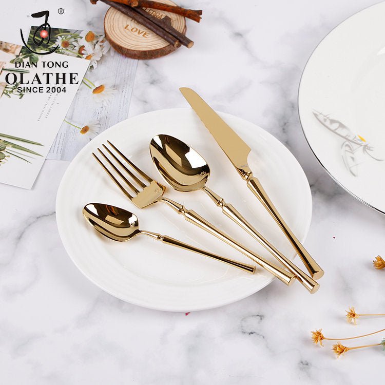 24-piece stainless steel cutlery set featuring elegant design and durable construction, perfect for enhancing dining experiences at any occasion. 7