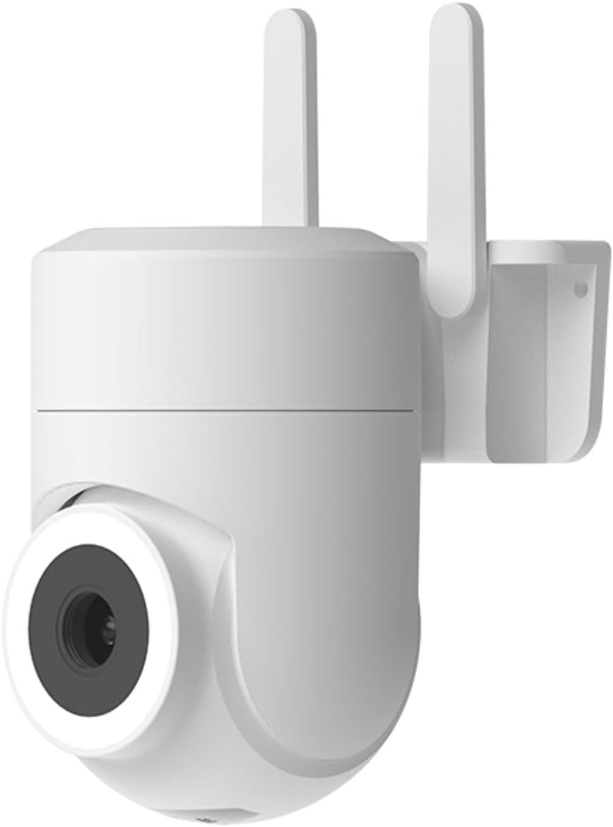 2K Security Camera featuring 355° pan capability, AI detection technology, and color night vision, designed for both indoor and outdoor surveillance. 0