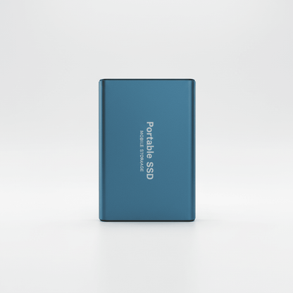 2TB external SSD with USB 3.1 and USB-C, compact portable design for fast data transfer and storage expansion. 9