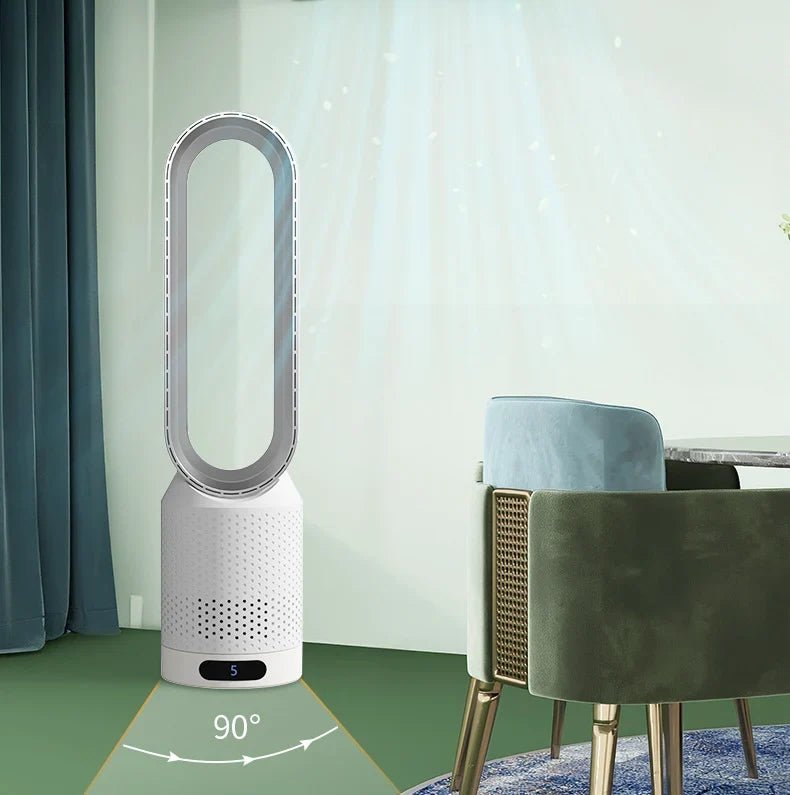 3-in-1 evaporative cooler featuring UV-C purification and ionizer, portable air cooling fan with 60° oscillation and 6L water 8