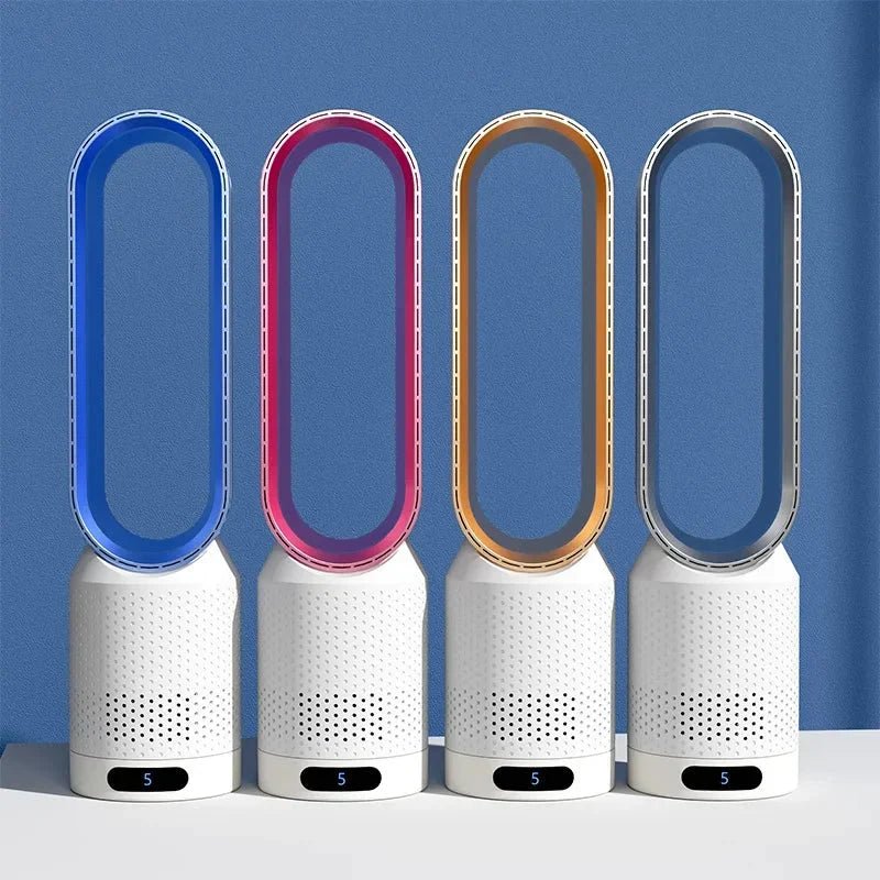 3-in-1 evaporative cooler featuring UV-C purification and ionizer, portable air cooling fan with 60° oscillation and 6L water 5