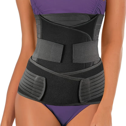 3-in-1 postpartum belly band designed for adjustable support, promoting comfortable recovery after childbirth. 0