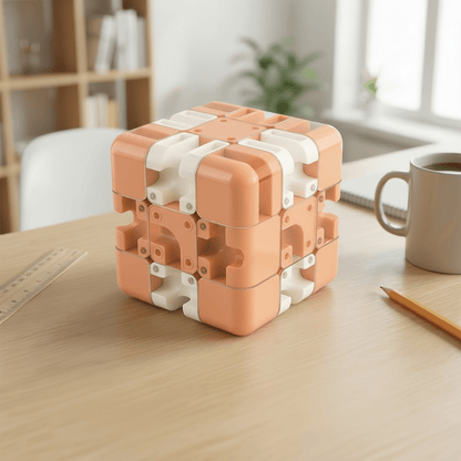 3D Labyrinth Puzzle Cube designed for enhancing spatial reasoning and focus, featuring a durable and portable design as an engaging brain teaser toy. 4
