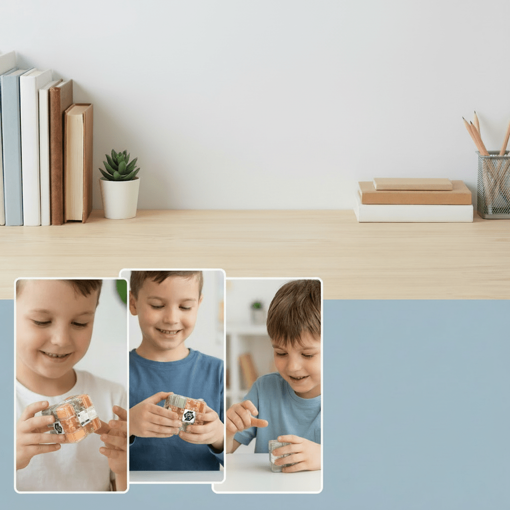 3D Labyrinth Puzzle Cube designed for enhancing spatial reasoning and focus, featuring a durable and portable design as an engaging brain teaser toy. 2