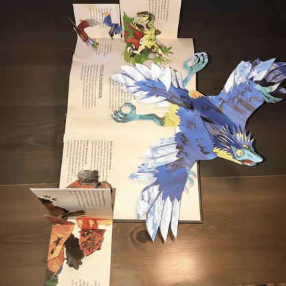 3D Pop-Up Dinosaur Book for Kids featuring vibrant, full-color illustrations and interactive scenes for an engaging educational adventure. 4
