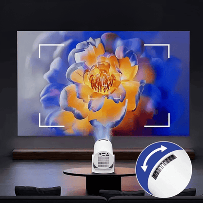 4K Mini Portable Projector with WiFi and Bluetooth – Compact Home Theater for Movies and Gaming