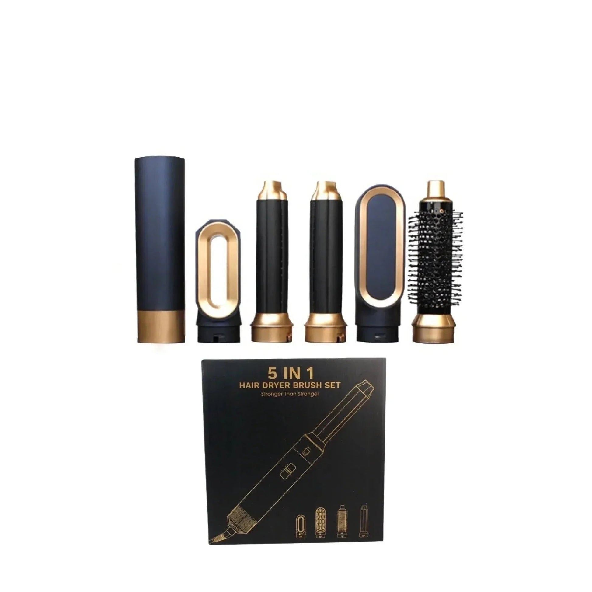 5-in-1 hair styler with ion technology, featuring a versatile design that functions as a hair dryer, straightener, curler, and w 0