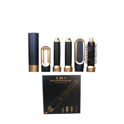 5-in-1 hair styler with ion technology, featuring a versatile design that functions as a hair dryer, straightener, curler, and w 0