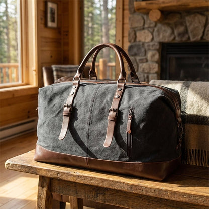 50 Liter Travel Bag with Water-Repellent Exterior and Adjustable Strap – Black Cut-Resistant Design 1