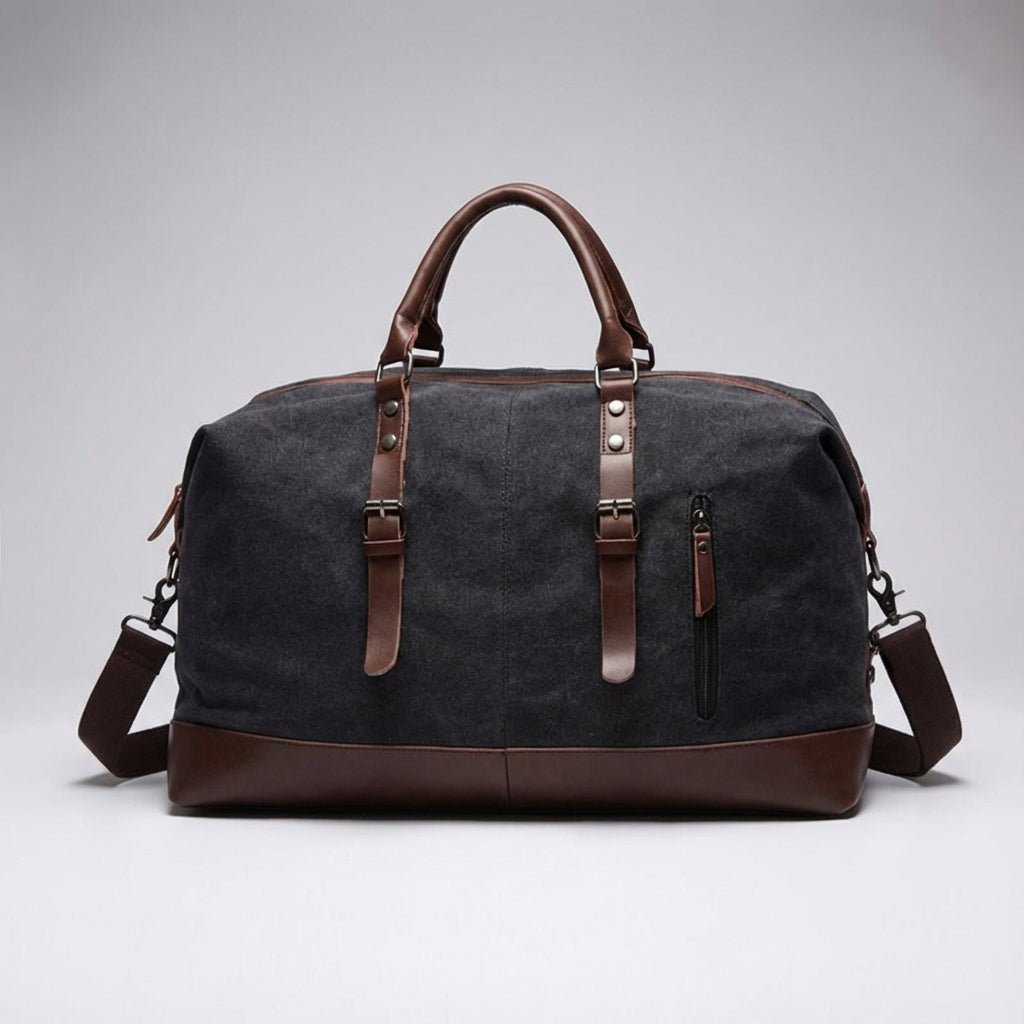 50 Liter Travel Bag with Water-Repellent Exterior and Adjustable Strap – Black Cut-Resistant Design 0