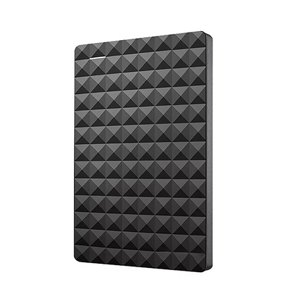 8TB external hard drive with USB 3.0, designed for PC and Mac, showcasing a compact and portable storage solution ideal for data backup and 2