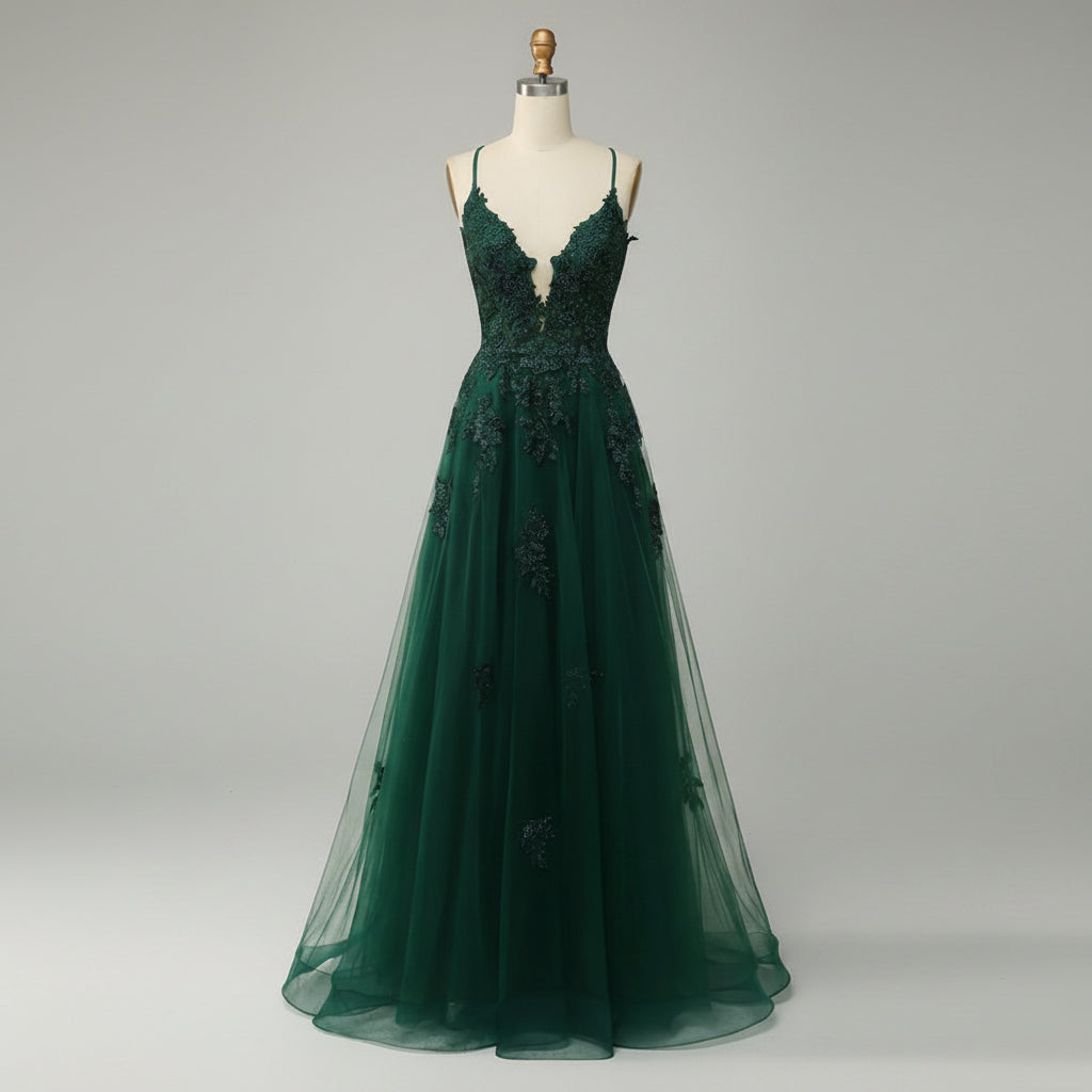 Elegant A-Line ball gown featuring an adjustable lace-up back, perfect for formal weddings and special events, designed to enhance your silhouette with its flowing skirt and 0