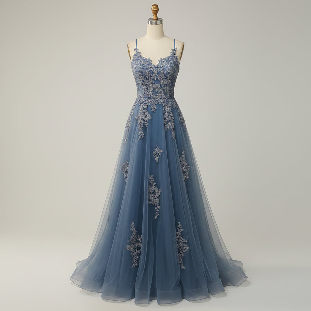 Elegant A-Line ball gown featuring an adjustable lace-up back, perfect for formal weddings and special events, designed to enhance your silhouette with its flowing skirt and 2