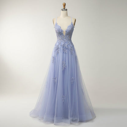 Elegant A-Line ball gown featuring an adjustable lace-up back, perfect for formal weddings and special events, designed to enhance your silhouette with its flowing skirt and 3