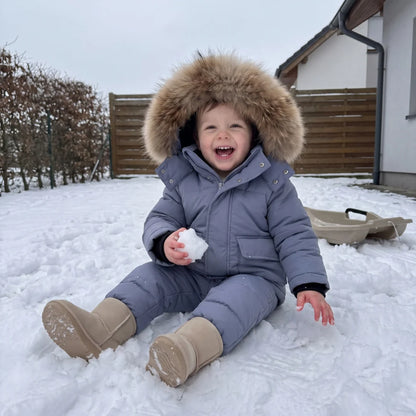 Baby puffer jacket set with full padding, designed for cold weather, suitable for children aged 9 months to 4 years, featuring a warm winter 11