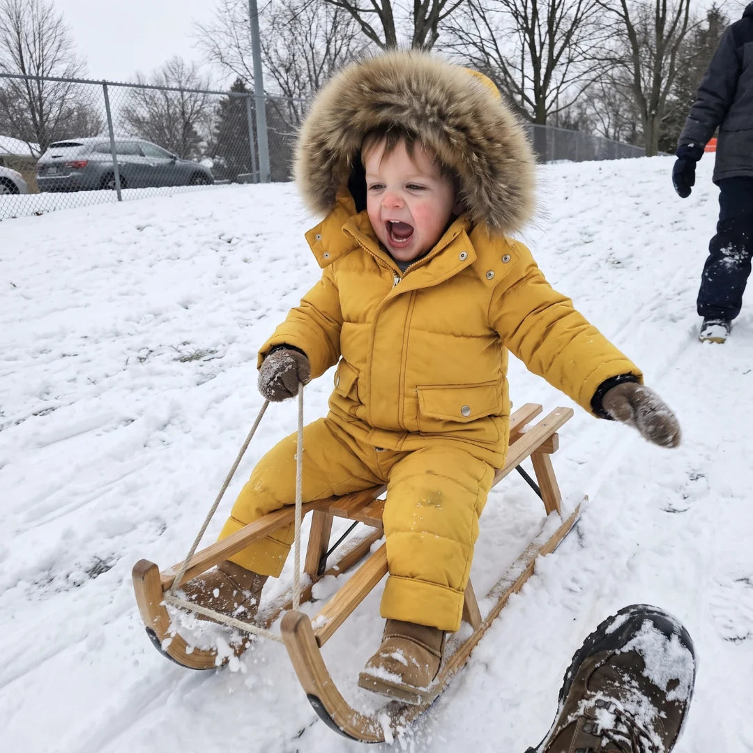 Baby puffer jacket set with full padding, designed for cold weather, suitable for children aged 9 months to 4 years, featuring a warm winter 15
