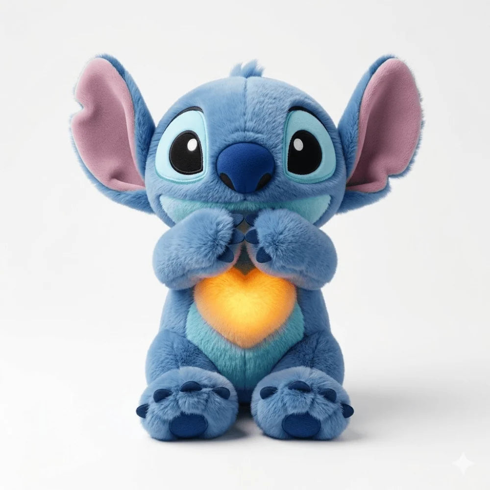 Calming plush toy with gentle glow, soft interactive stuffed animal for kids, 30cm cuddly comfort, perfect for soothing bedtime routines. 0