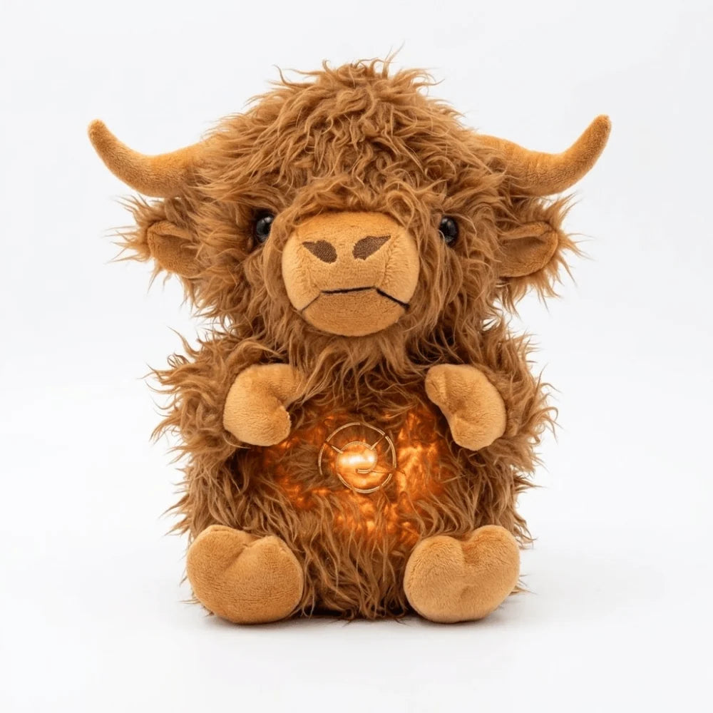 Calming plush toy with gentle glow, soft interactive stuffed animal for kids, 30cm cuddly comfort, perfect for soothing bedtime routines. 5