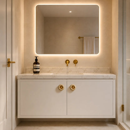 Ceramic cabinet knob with a smooth finish, perfect for modern kitchen cupboard handles, featuring easy installation and available in two sizes. 1