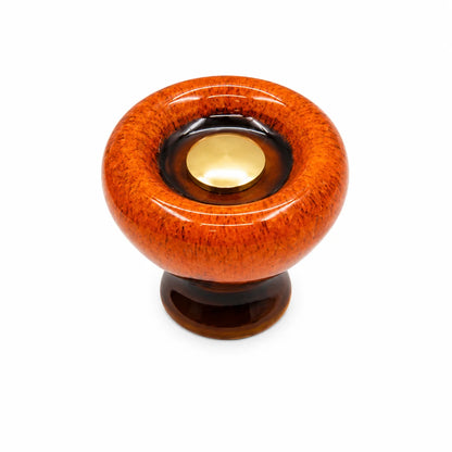 Ceramic cabinet knob with a smooth finish, perfect for modern kitchen cupboard handles, featuring easy installation and available in two sizes. 11