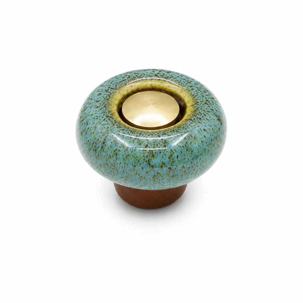 Ceramic cabinet knob with a smooth finish, perfect for modern kitchen cupboard handles, featuring easy installation and available in two sizes. 8