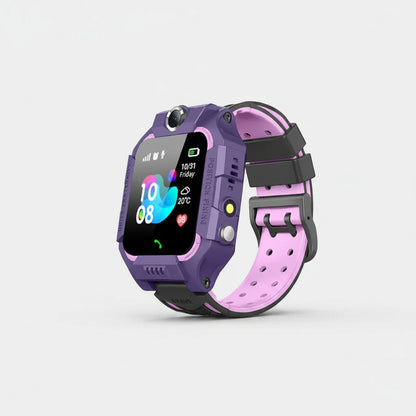 Children's smartwatch featuring GPS tracking, built-in camera, colorful design, and SOS safety button for enhanced safety and fun. 5