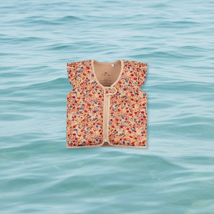Children's Swim Vest with Adjustable Strap and Secure Closure, made of Neoprene and Polyester, designed for ages 2-5, providing safe float 0