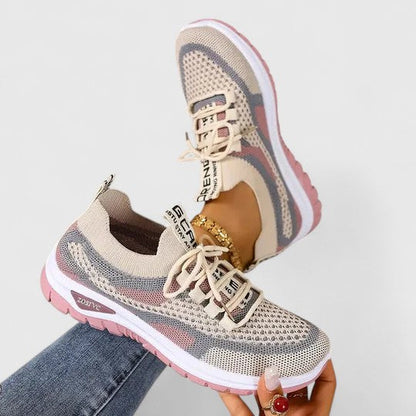Comfort Support Sneakers featuring a shock-absorbing sole, designed for lightweight breathability and all-day comfort, perfect for active lifestyles. 3